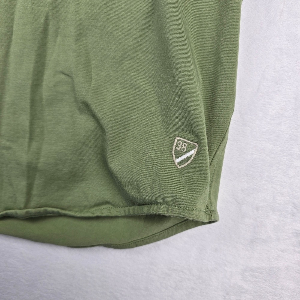 Cremieux XL Mens Shirt Button Down Casual Green Cotton‎ Blend Short Sleeve - Picture 4 of 8